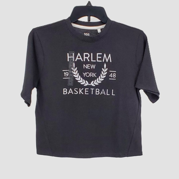 DSG Other - DSG Girls Size XSmall Harlem Basketball Graphic Tee Boxy Pure Black 100% Cotton